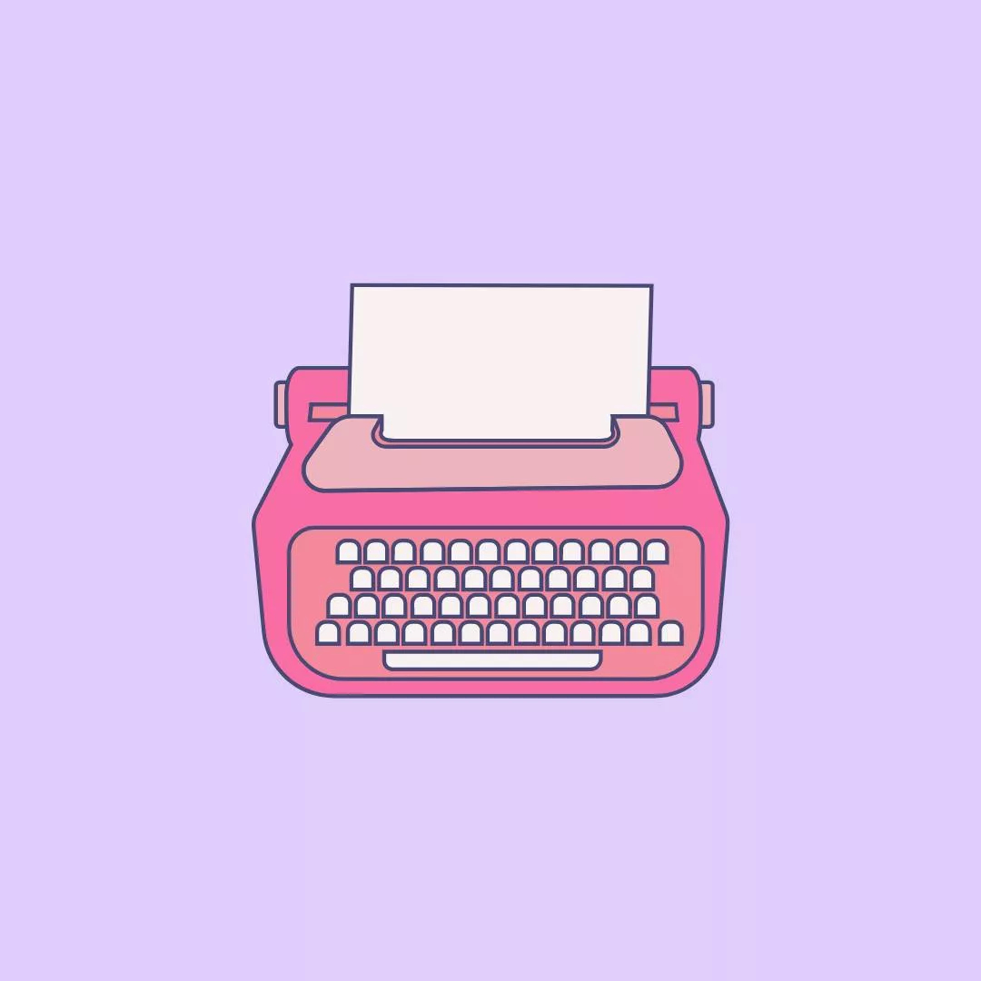 Image d'une machine à écrire pour illustrer la page d'accueil est les extraits de poèmes.