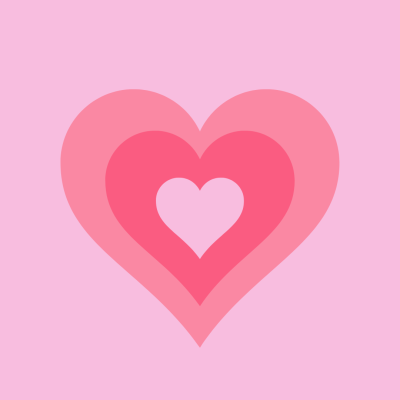 Un grand coeur sur fond rose qui en contient deux autres plus petits. L'image est en nuances de rose. Il s'agit de la couverture du recueil Poésie oui oui.